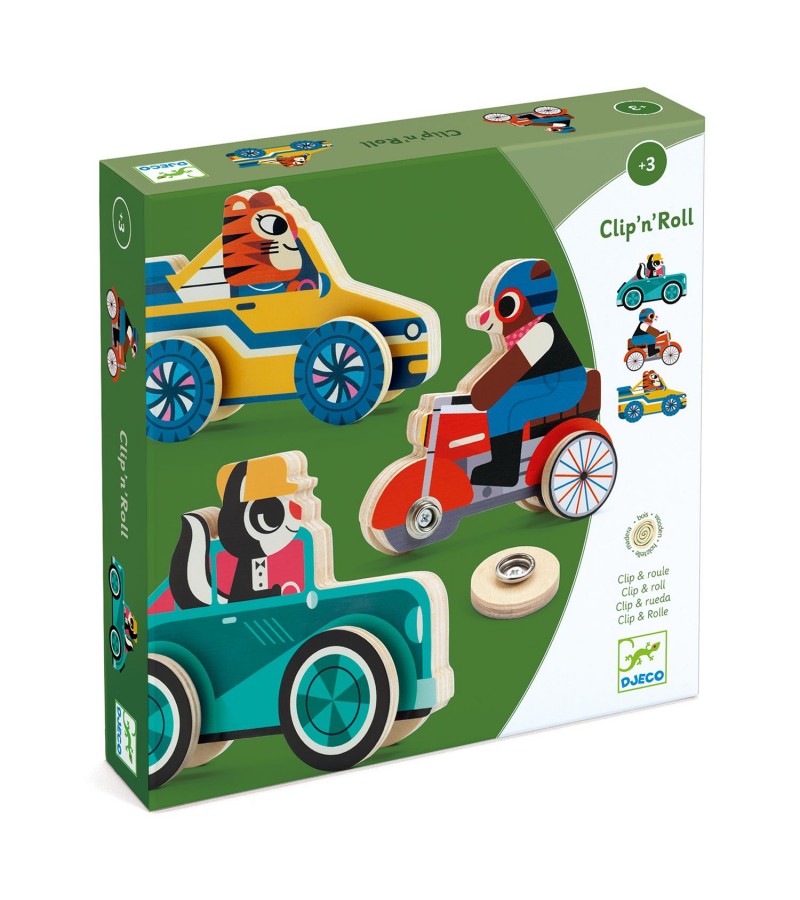 Juego de Madera Clipacar Djeco