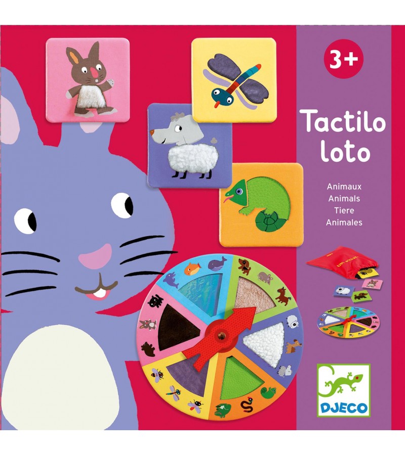 Tactilo Loto Animales DJeco