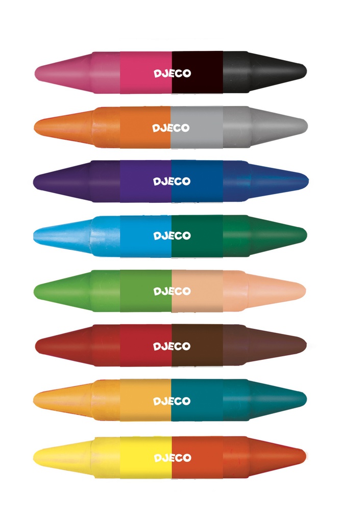 8 Crayones Arco Iris Djeco